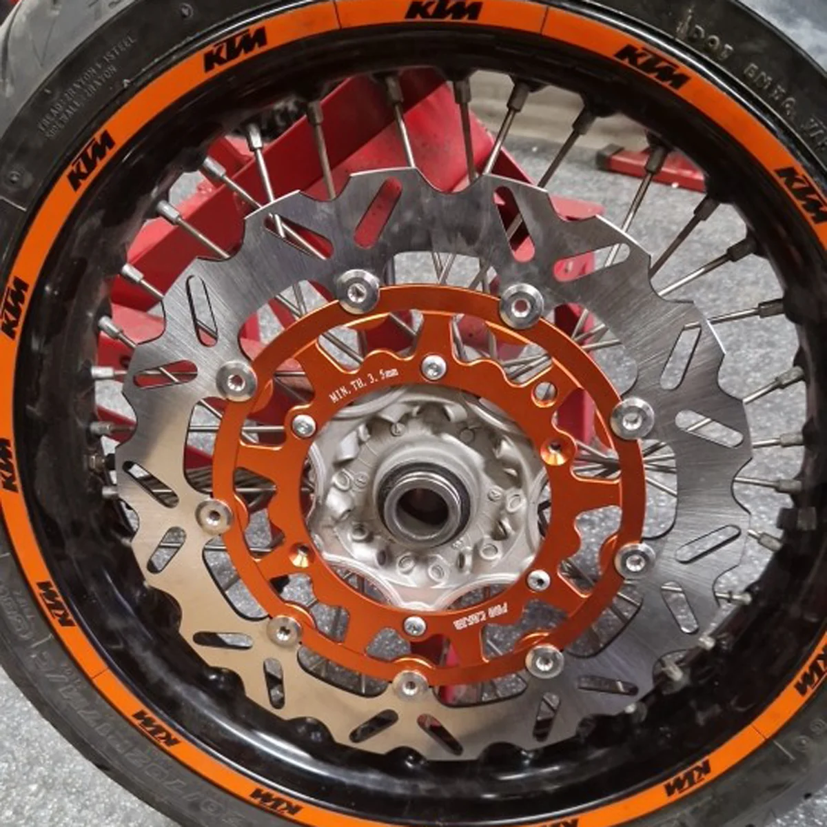 Motorcycle 320MM Front Brake Disc Rotors Brake Caliper Adaptor Bracket For XCW SX SXF KTM XC XCF EXC EXCF Six Days 125-500