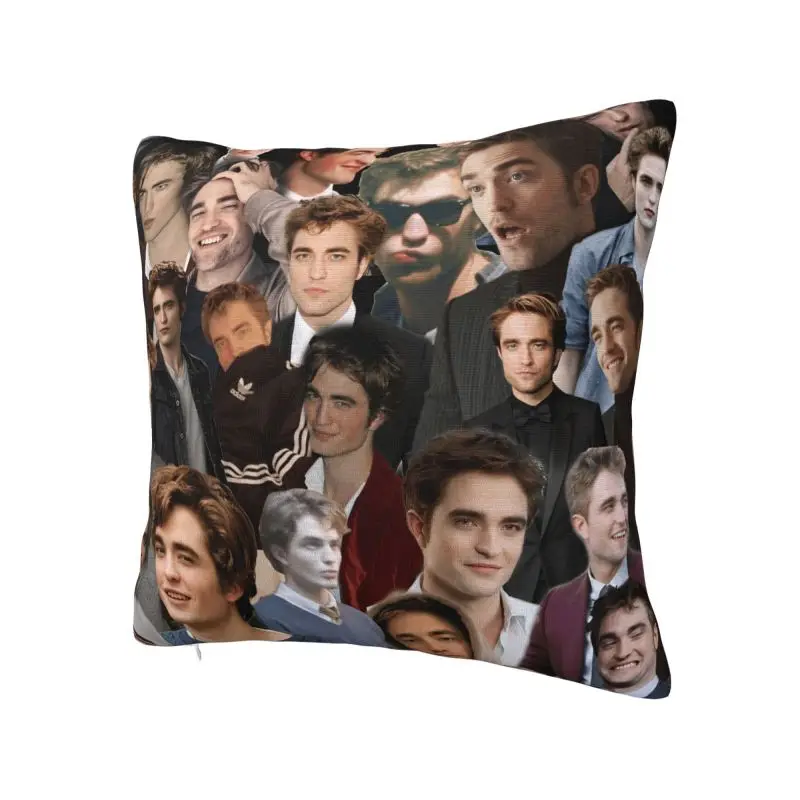 Robert Pattinson Collage Cushion Cover 55*55 cm Polyester Throw Pillow Case Living Room Decoration Bedding Sofa Pillowcase