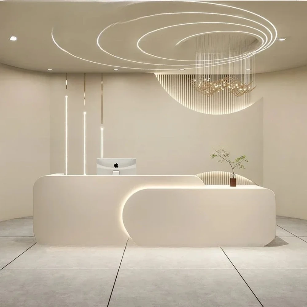 Luxury Reception Desk Service for Beauty Salon and Spa, Clothing Shop Front Desk, Cashiers, and Furniture