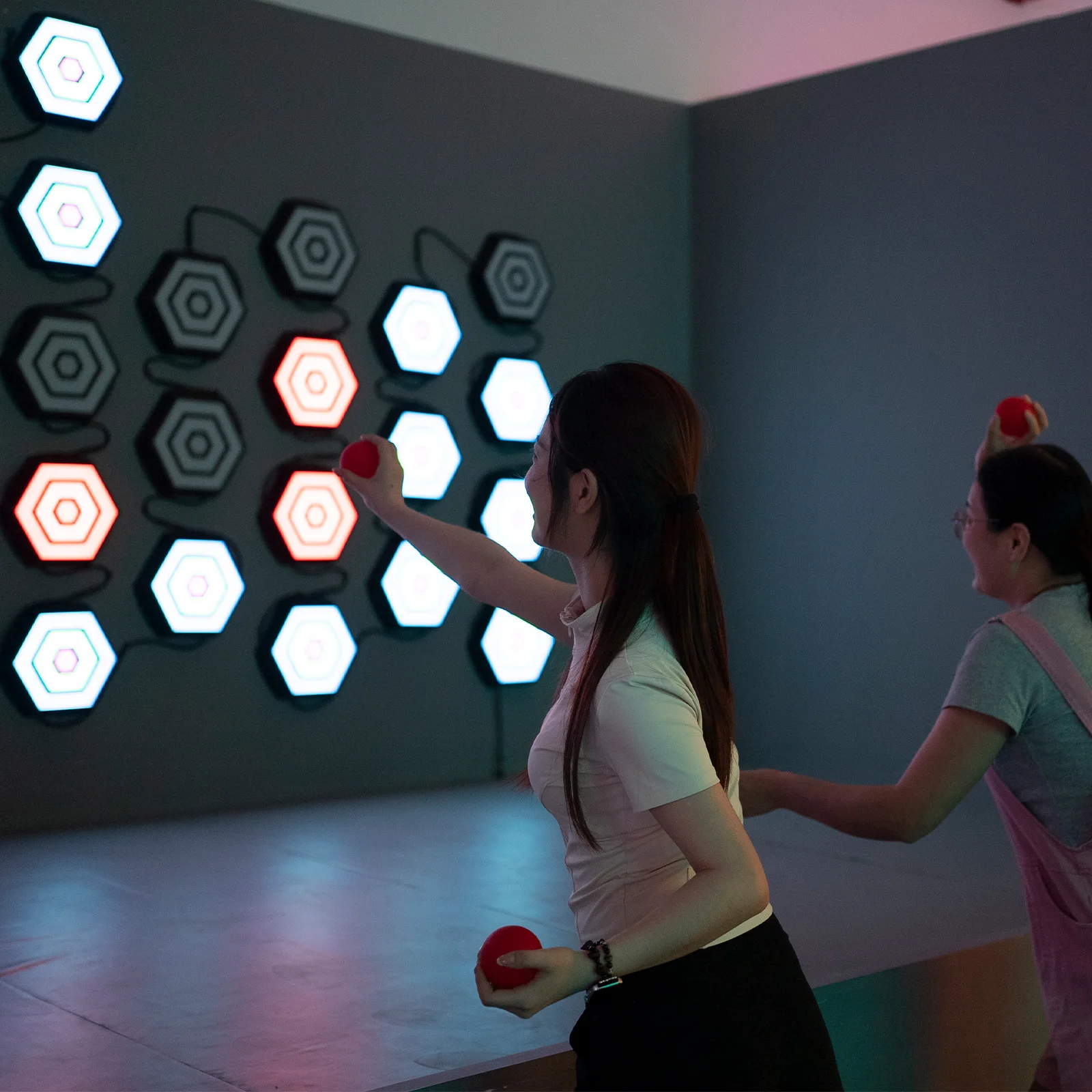 Pixfi Games Indoor LED Light Activated Arena Reaction & Throwing Game Experience