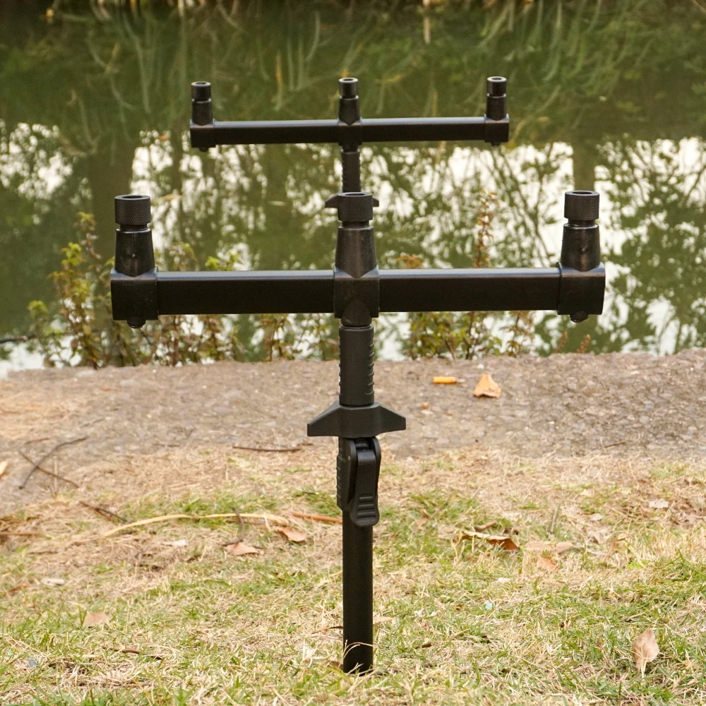 Hirisi 1pcs Carp Fishing Bank Sticks Aluminium Telescopic Banksticks Fishing Rod Pod Support Fishing Accessories
