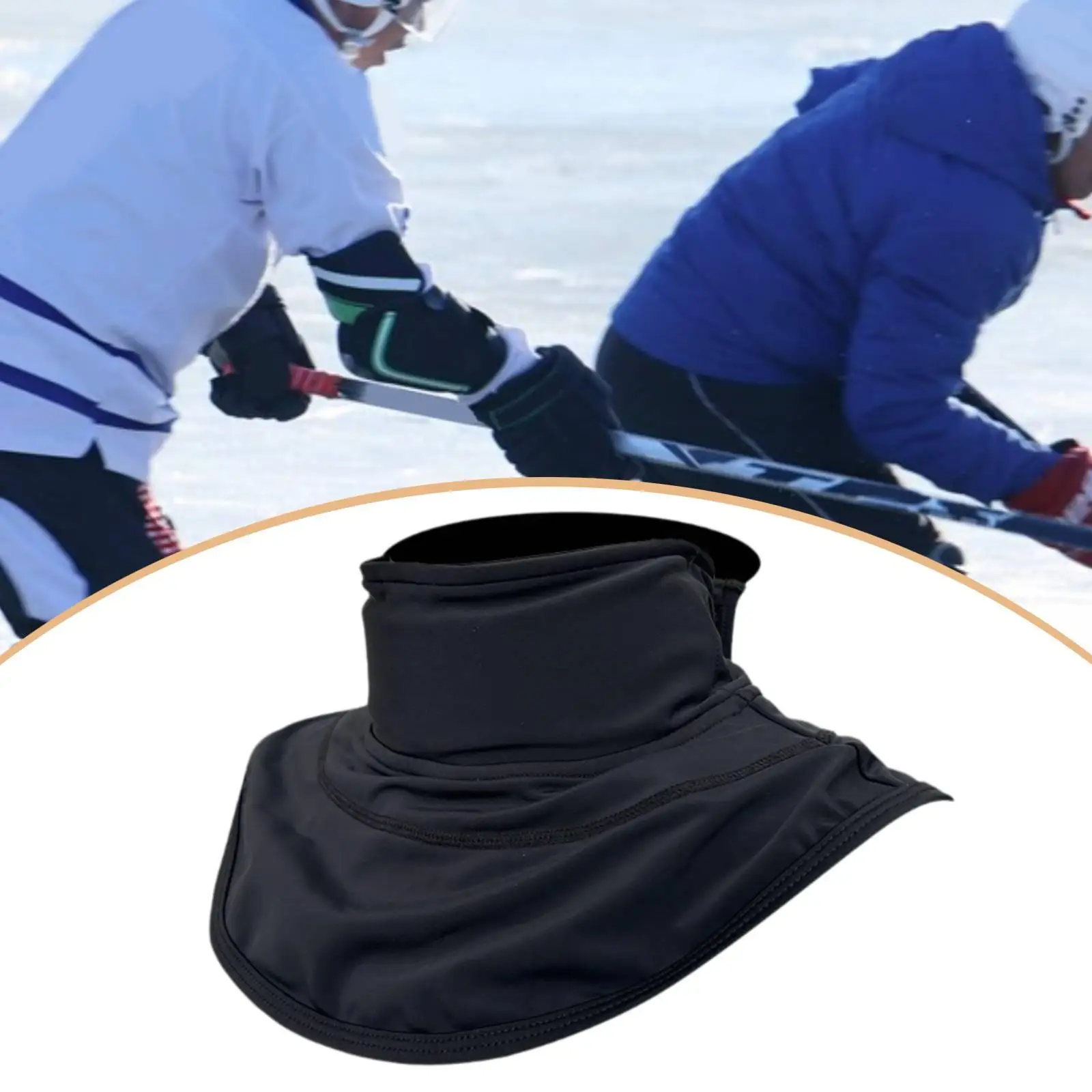 Professional Easy to Wear Protector Breathable Spandex Neck and Throat Guard Extended Coverage for Hockey Practice Sessions
