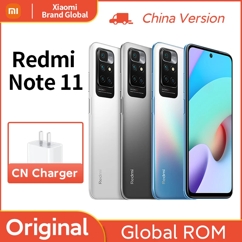 Мобильный телефон Xiaomi Redmi Note 11, глобальный ПЗУ, 4 ГБ + 128 ГБ, Helio G88, восьмиядерный AMOLED-дисплей 90 Гц, 5000 мАч, 18 Вт, версия для CN