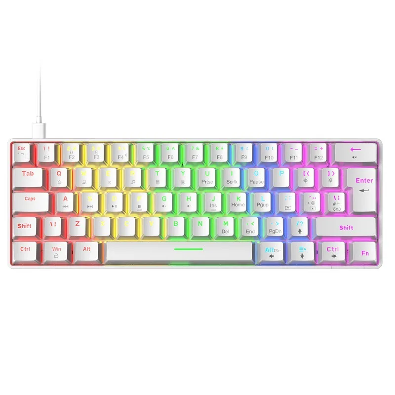 

T60 mechanical keyboard 62 keys, game mechanical keyboard, phablet mac game e-sports