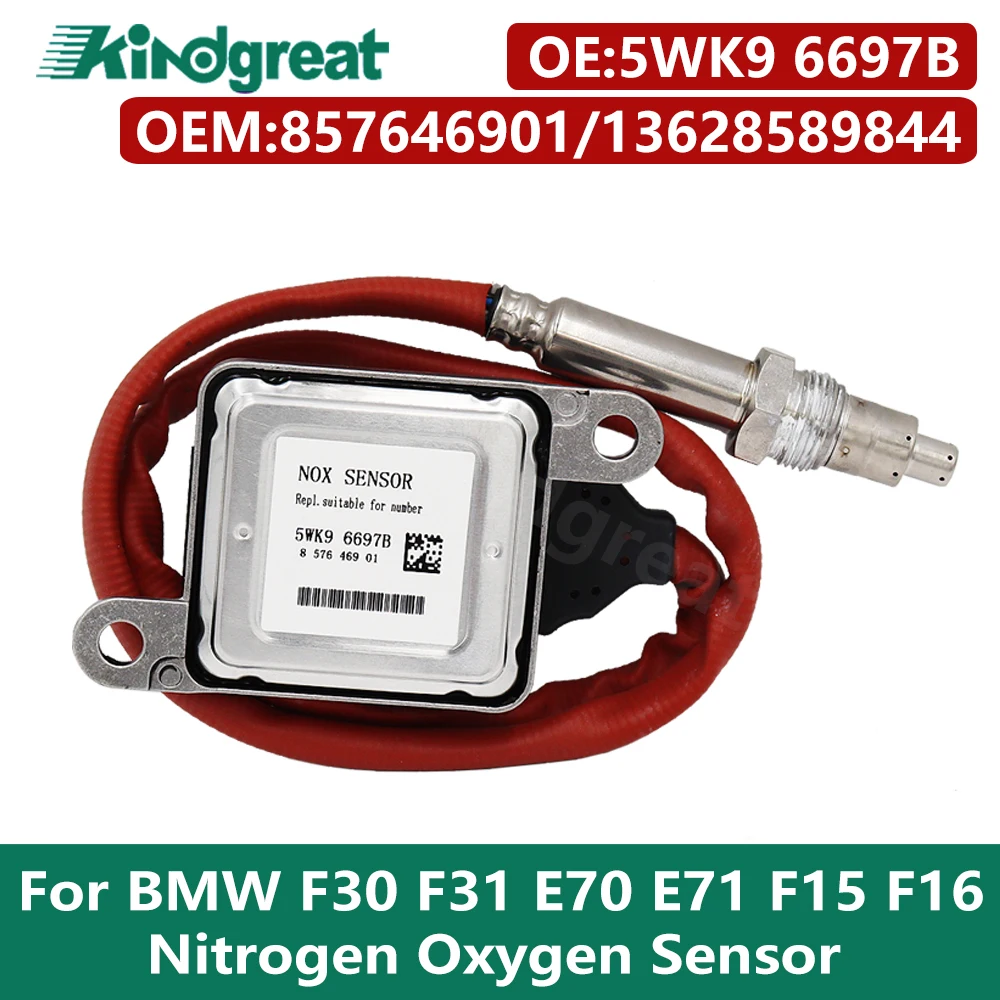 For BMW F30 F31 E70 E71 F15 F16 Nox Sensor 5WK9 6697B Nitrogen Oxygen Sensor 857646901/ 13628589844