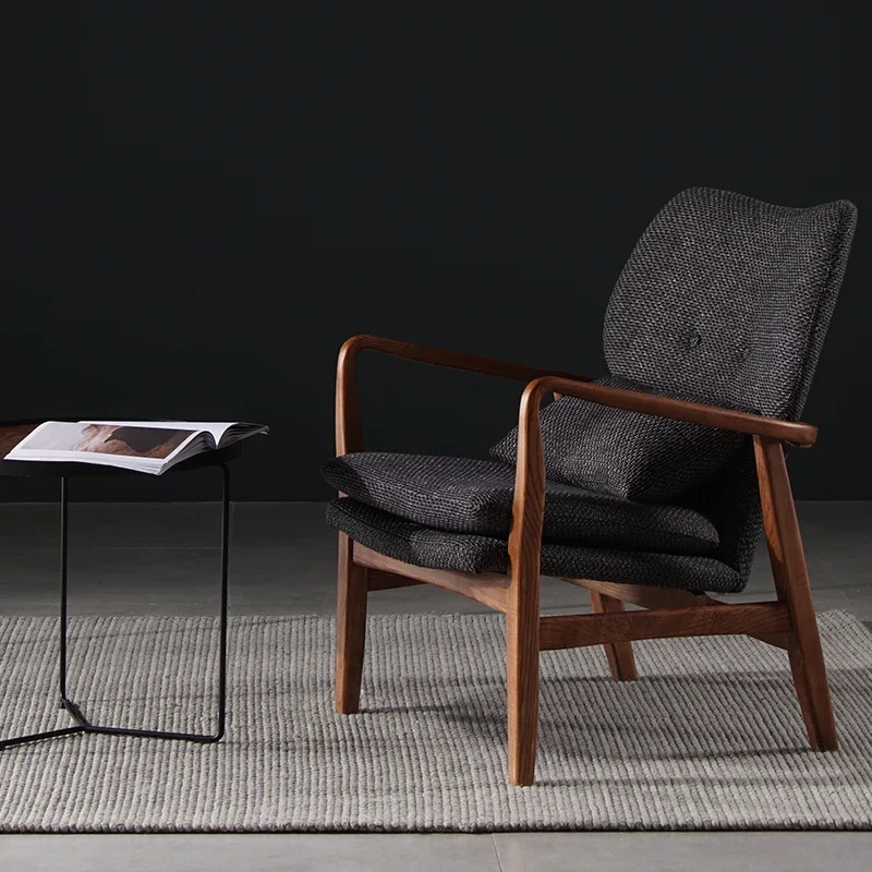 

Modern Armrest Living Room Chairs Wood Nonslip Balcony Single Nordic Chairs Floor Comfy Luxury Sedie Da Soggiorno Furniture