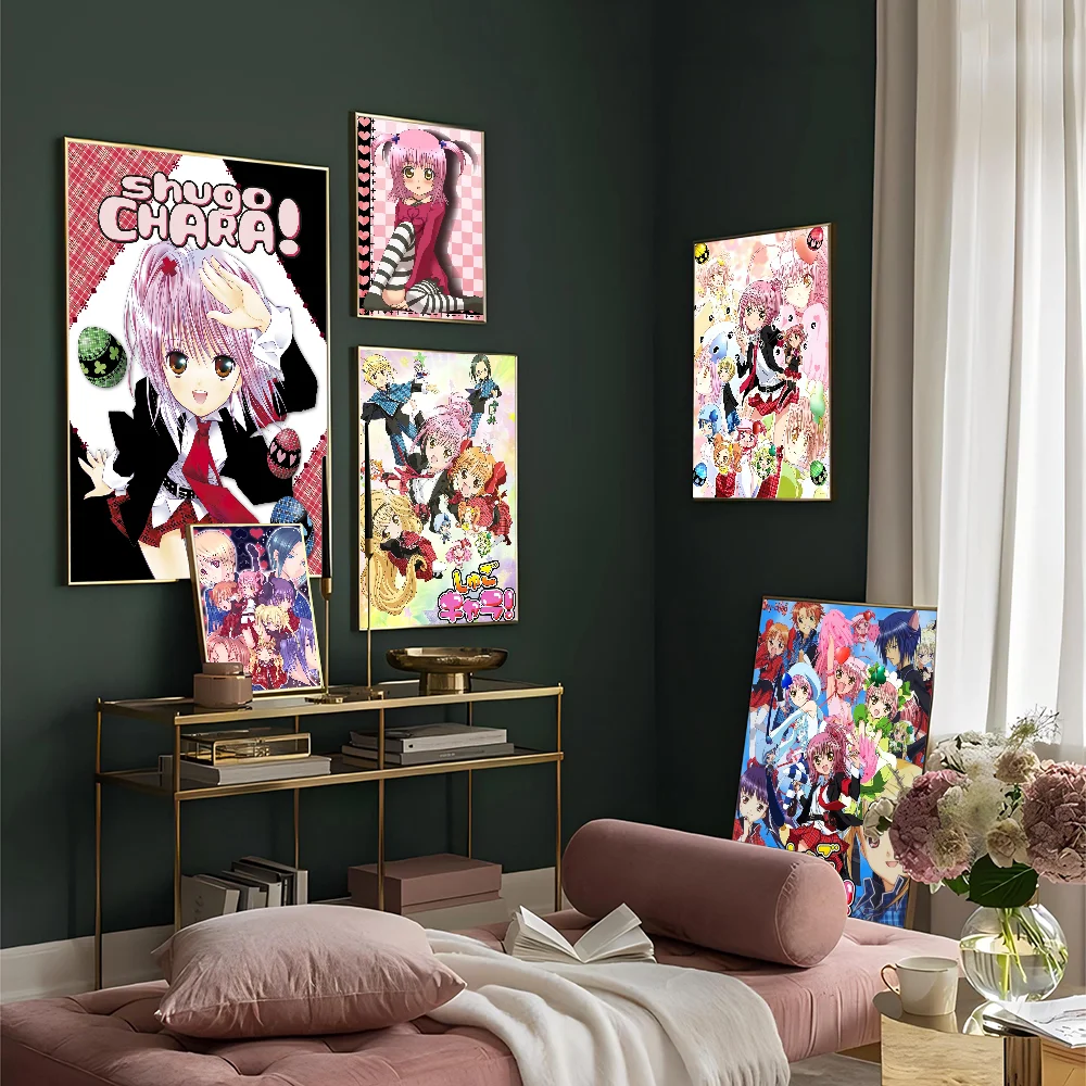 

Shugo Chara Vintage Posters Sticky Retro Kraft Paper Sticker DIY Room Bar Cafe Kawaii Room Decor