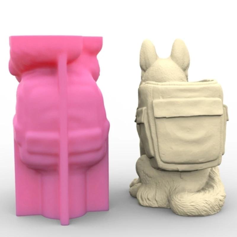3D DIY Flower Pot Mold Silicone Concrete Mold Collie Silicone Vase Mold Dropship