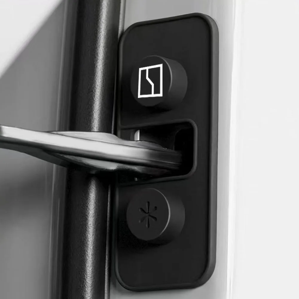 Fit For ZEEKR 9X 2025 2026 Silicone Door Lock Buckle Cover Limiter Protective Cover Buffer And Soundproof Pad
