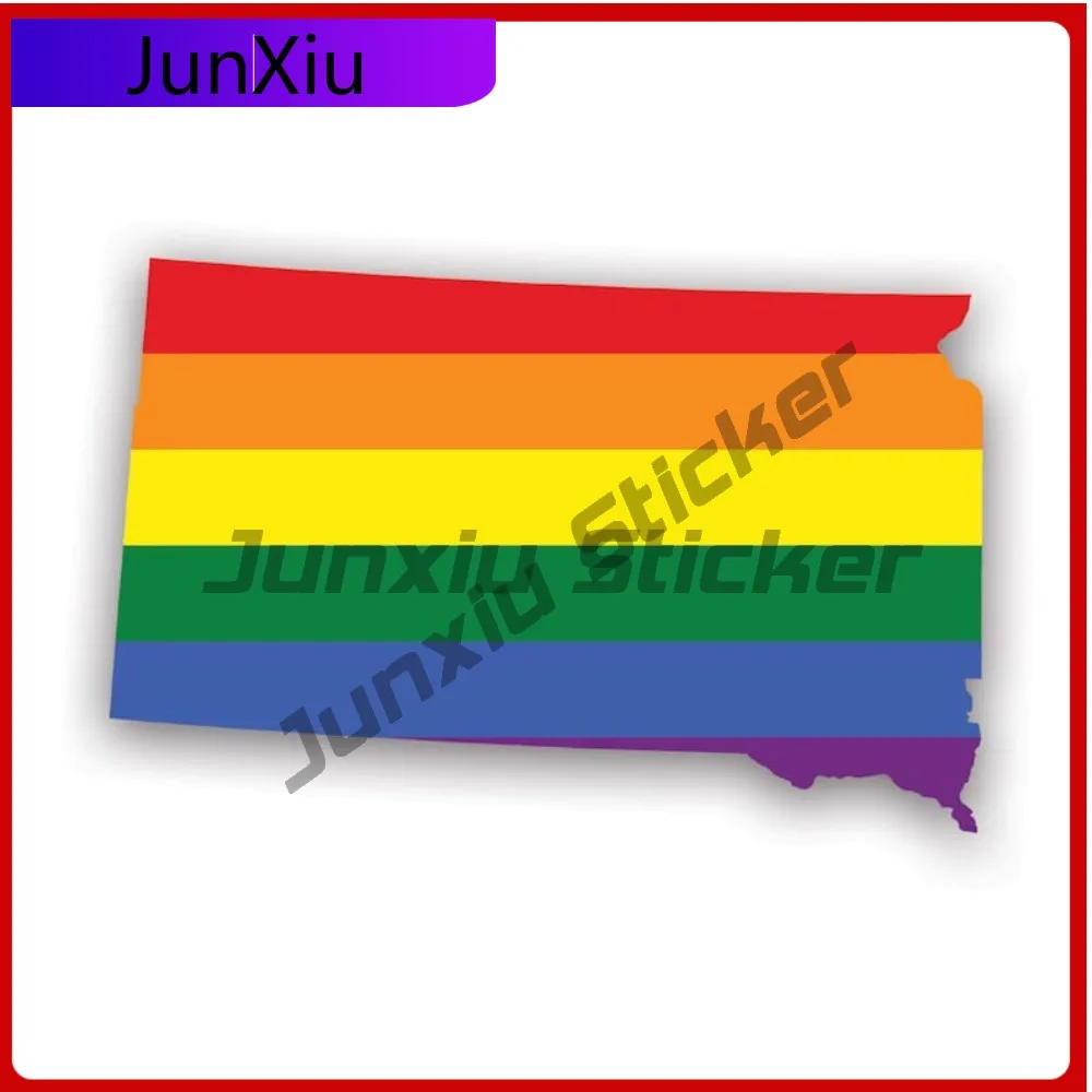 

South Dakota State Waterproof Sun Resistant Classic For Helmet Truck Car Body Easy Apply Easy To Remove Decor Vintage Fade