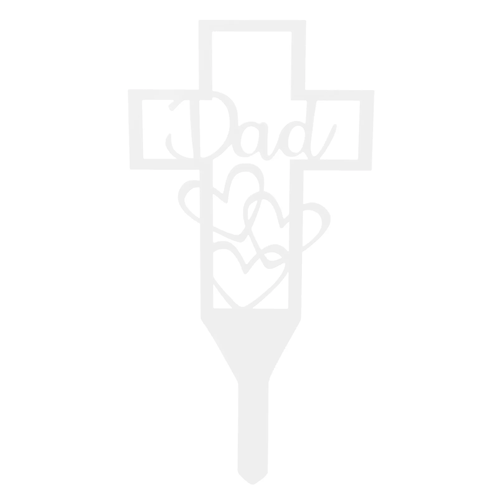 

Lawn Ornament Cemetery Stake Outdoor Decorative Insert Stake Durable Yard Art Ornament Stable Display Cemetery Adorns