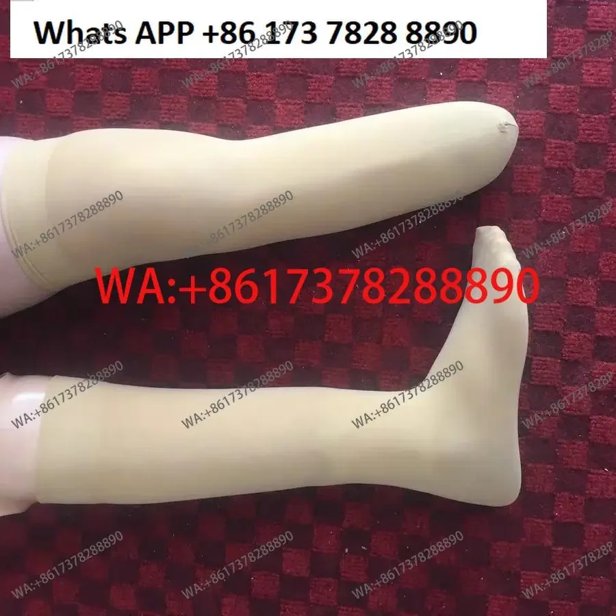 6 Pieces Prosthetic Outer Packaging Socks Flesh Color Residual Socks for Prosthetic Devices