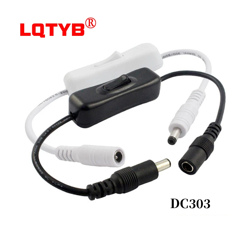 2pcs USB extension cables male to female USB power cord LED light bar switch line 303 switch over 2A current