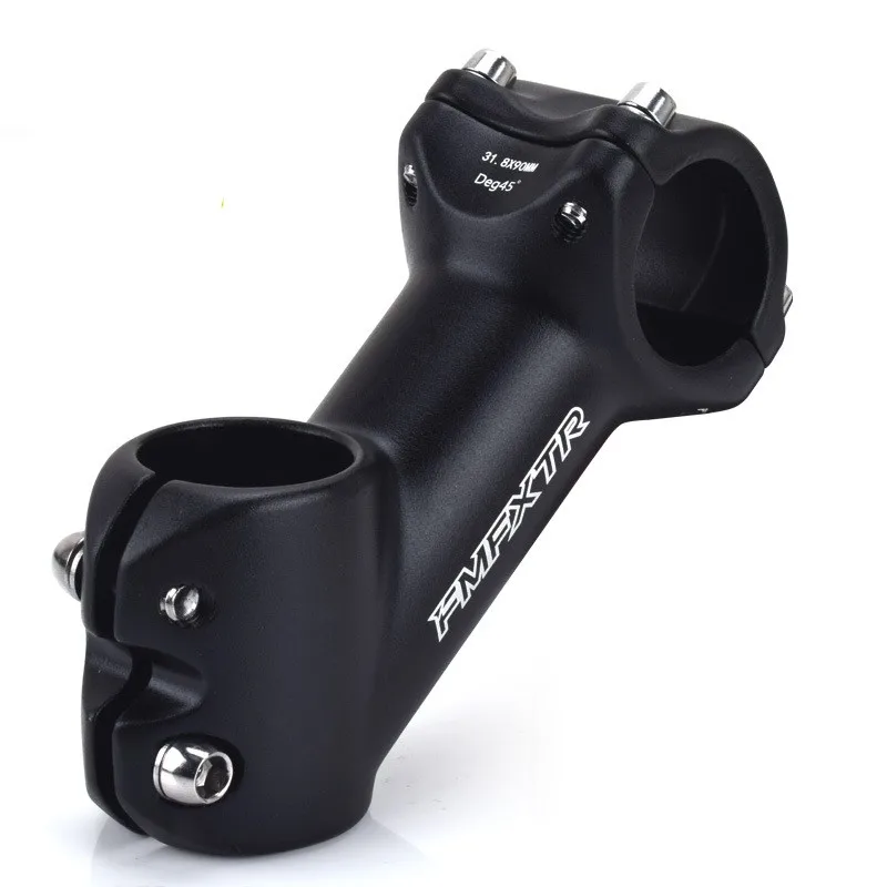 45 Degree Road Bike Handlebar Stem MTB 28.6mm 31.8mm Riser Mountain Bicycle Handle Table 90mm Length Power Cycling Parts