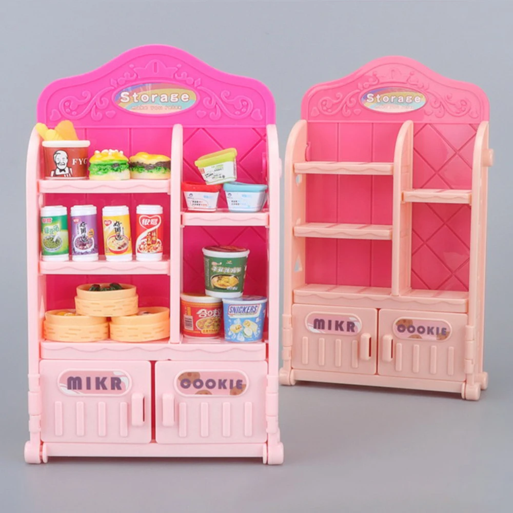 

1/12 Scale Micro Dinner Stand Dollhouse Accessories Dining Rack Food Desert Model Kitchen Toy Miniature Furniture For Girl Gift