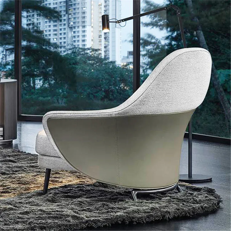 

Living room small apartment leisure back chair balcony lazy chair nap recliner