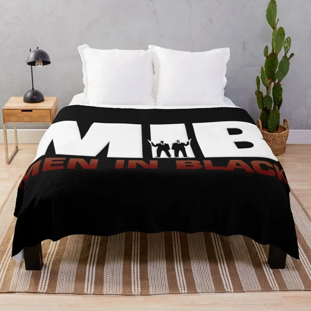 

MIB Men in Black Throw Blanket Warm Accent Blanket for Living Room Decoration