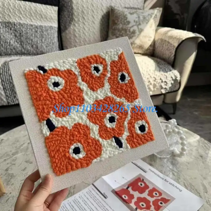 Bloemstof Schilderij Borduurknutselset Stikpakketten Beginnersvriendelijk Voor Handgemaakte Muurkunst Vrouwen Gifting Supply