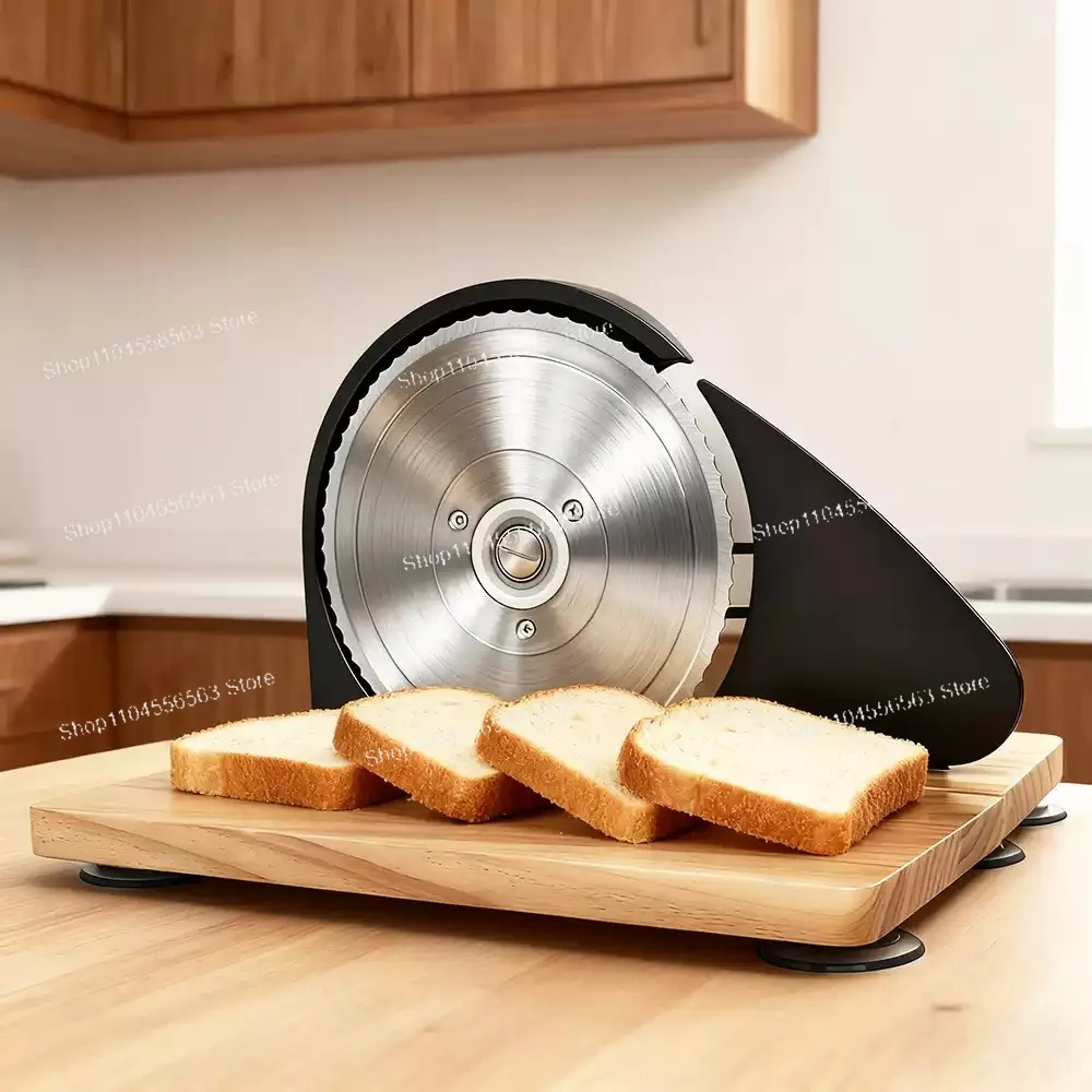 Hand Crank Bread Slicer | Household Manual Bread Cutting Machine for Homemade Loaf
