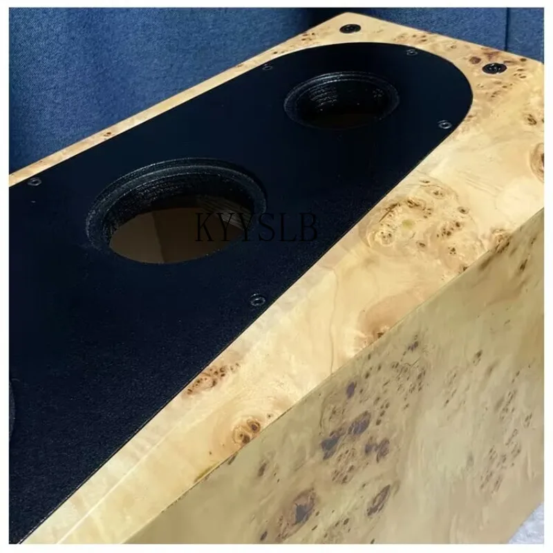 KYYSLB ไฮไฟ 6.5 นิ้ว 8 นิ้วชั้นวางหนังสือลําโพงสามทางที่ว่างเปล่ากล่องไม้อัดทะเลเบิร์ช