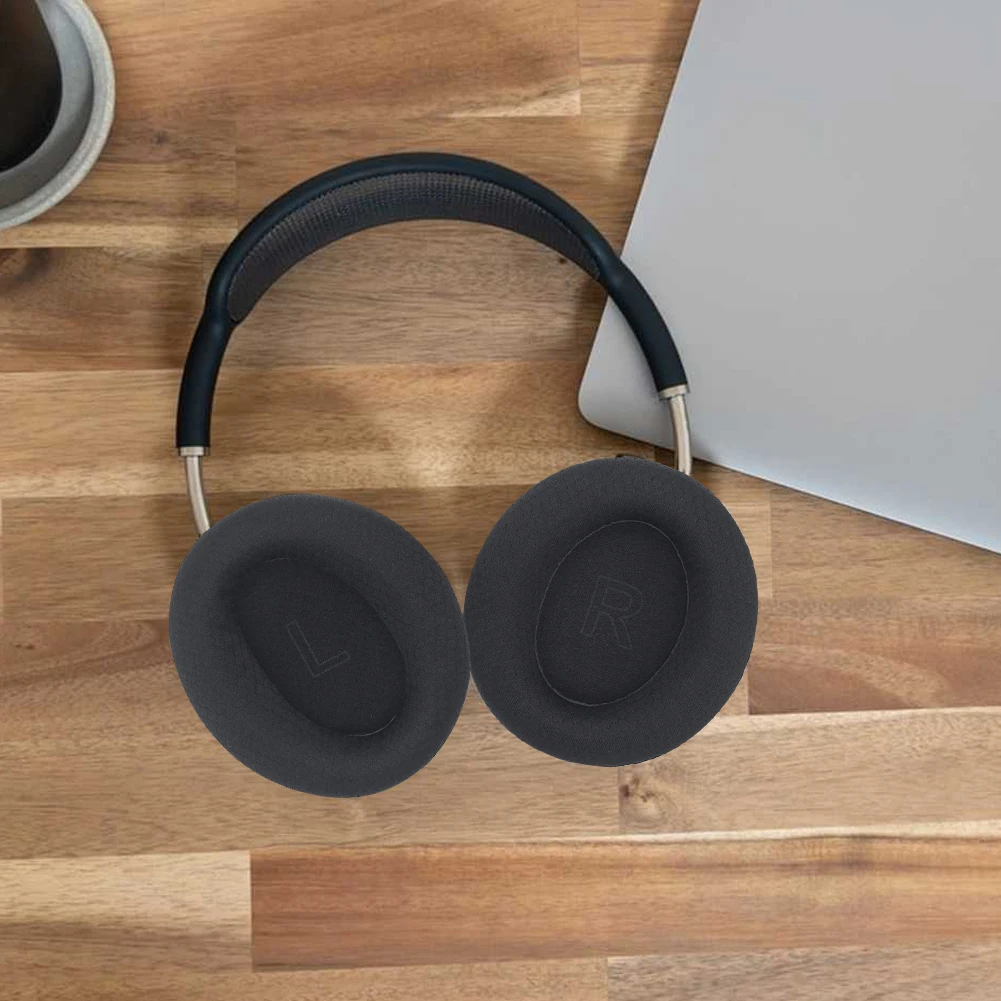 แผ่นรองหูฟังเปลี่ยนผ้าตาข่ายแผ่นรองหูฟังโฟมแยกเสียงรบกวนหูฟังแผ่นรองหูฟังสําหรับ Anker Soundcore Life Q30/Q35/Q30BT