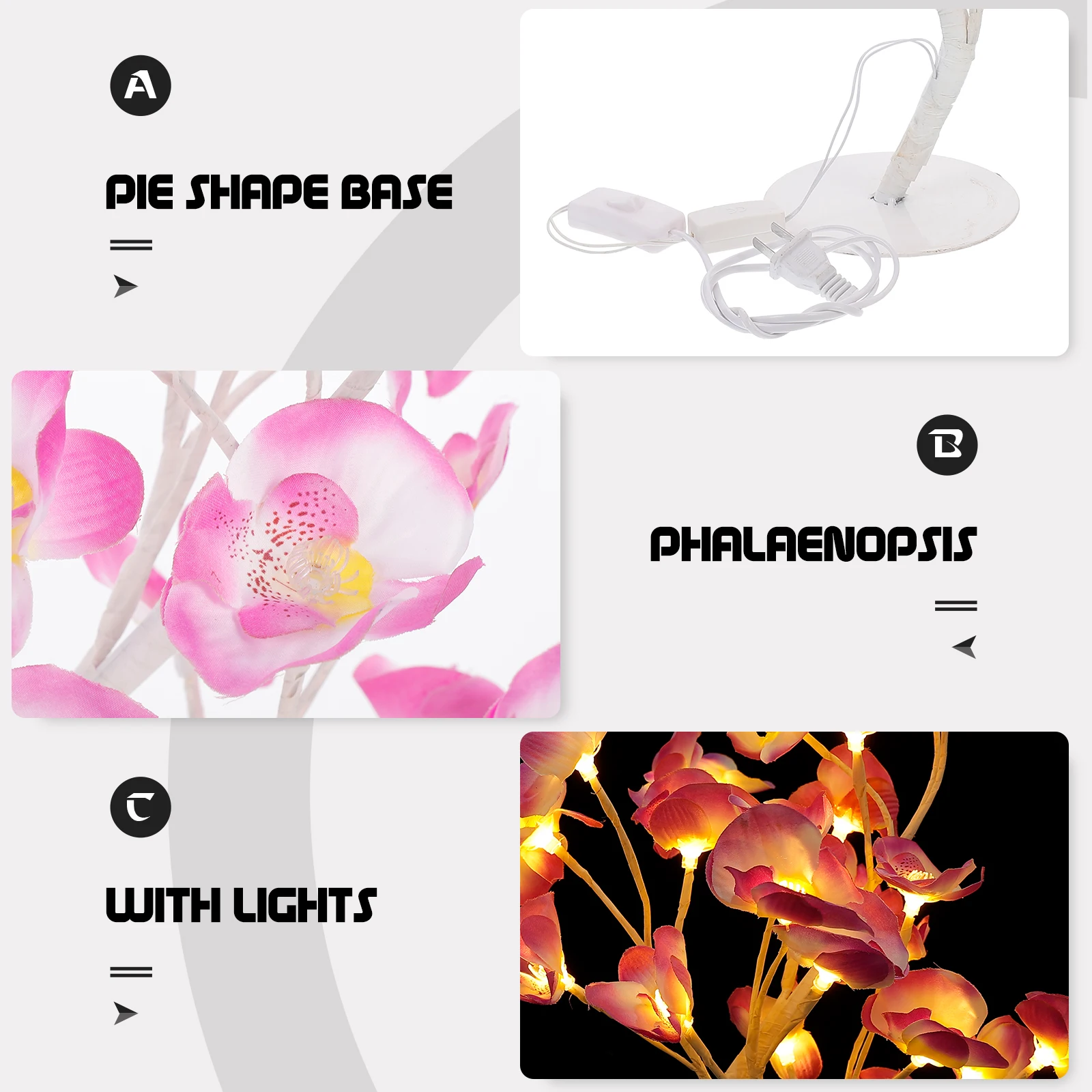 

Tree Shape Night Light Usb Rechargeable Waterproof Bedroom Lamp Anti-Freeze Rustproof Home Decoration Gift For Wedding Valentine