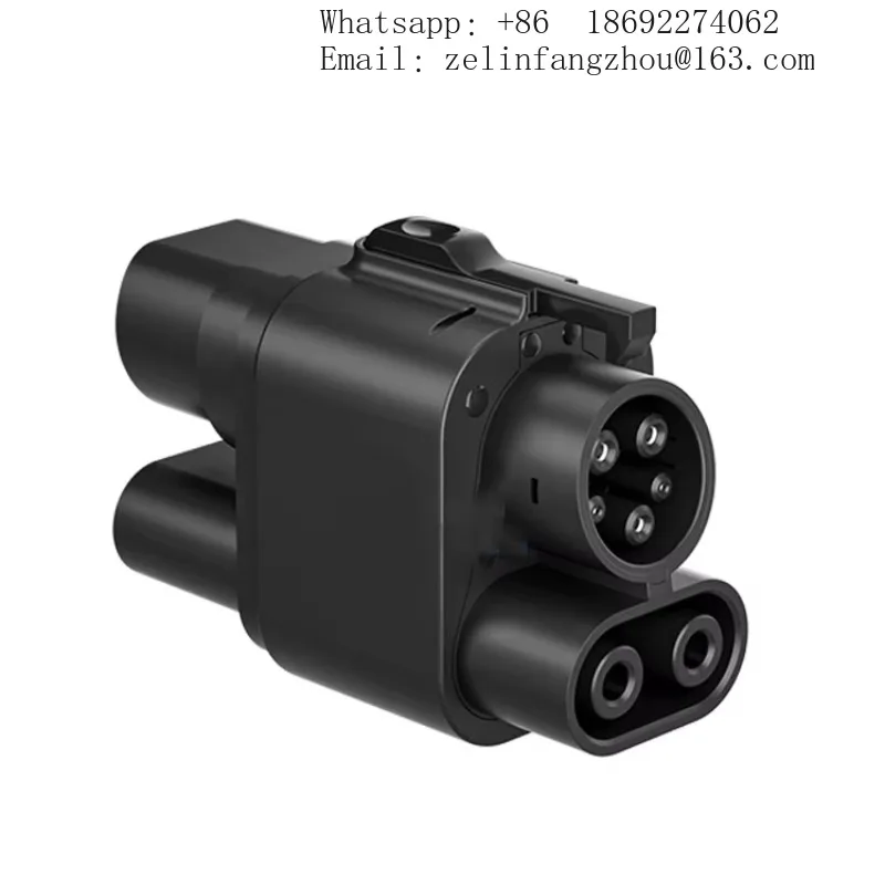 Factory Direct 200kw DC Charging Adapter CCS2 To CCS1 AC+DC EV Connector 50A-250A Fast Charging Ccs2 To Ccs1 Adapter