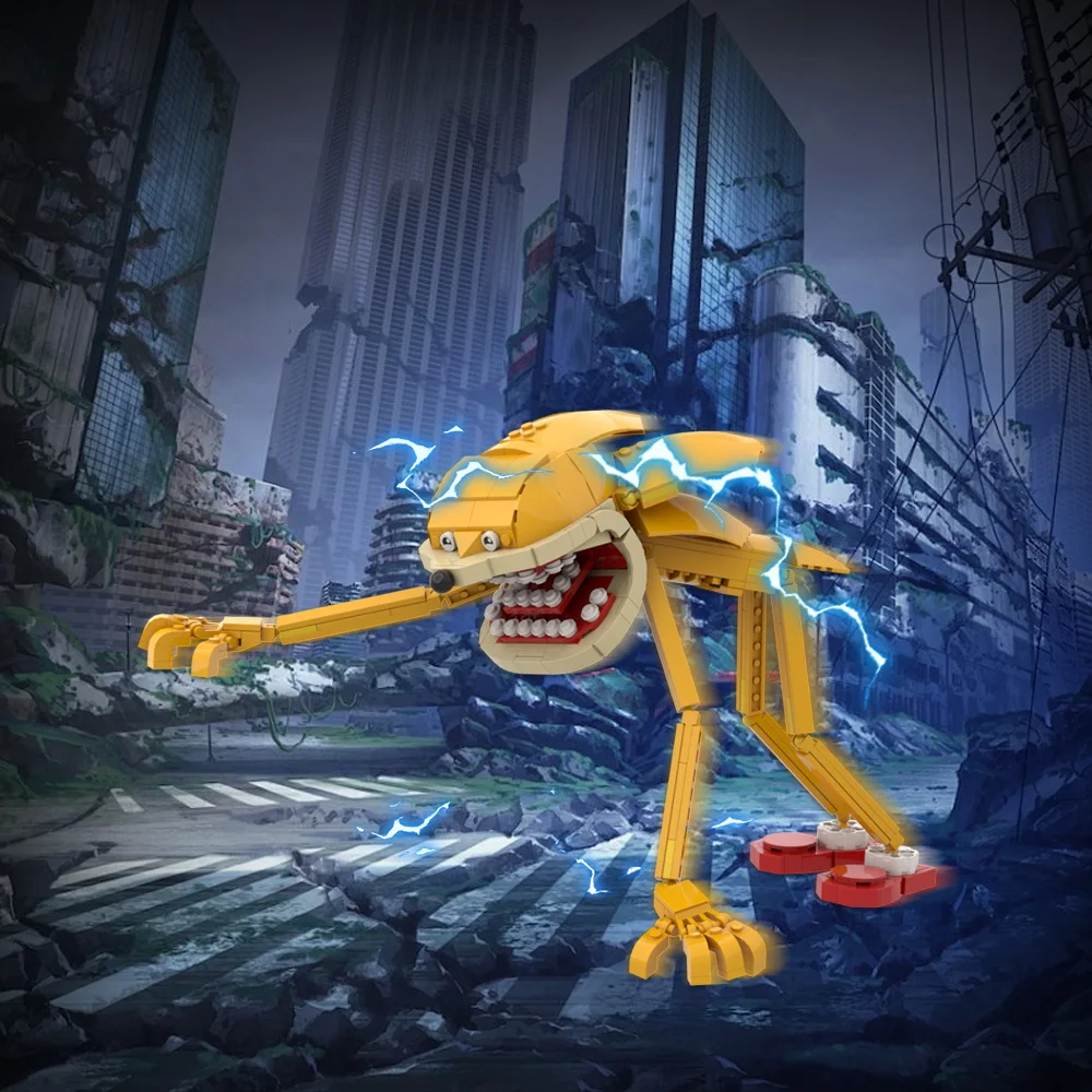 MOC – blocs de construction d'horreur Sonices, bricolage créatif, figurine d'action hérisson, jouet en brique, cadeau d'halloween