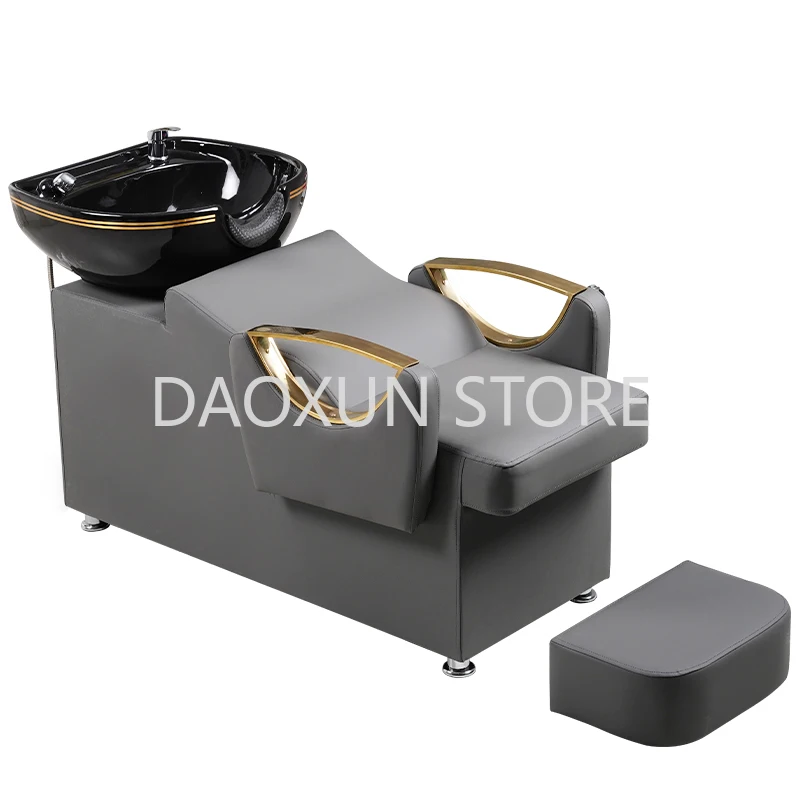 Luxury Massage Shampoo Chair Hair Salon Head Spa Sink Hair Wash Chair Minimalistic Lettino Massaggio Salon Equipment MQ50SC