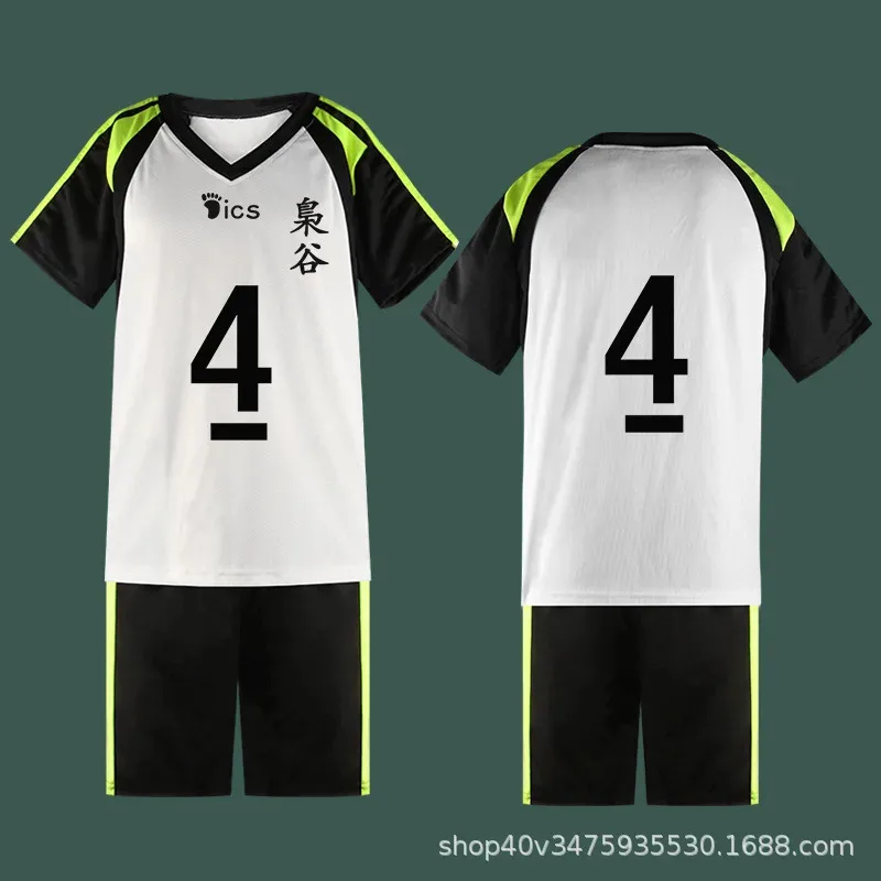 أنيمي هايكيو!! Fukurodani Bokuto Koutarou موحدة تي شيرت والسراويل تأثيري حلي Haikiyu فريق الكرة الطائرة جيرسي