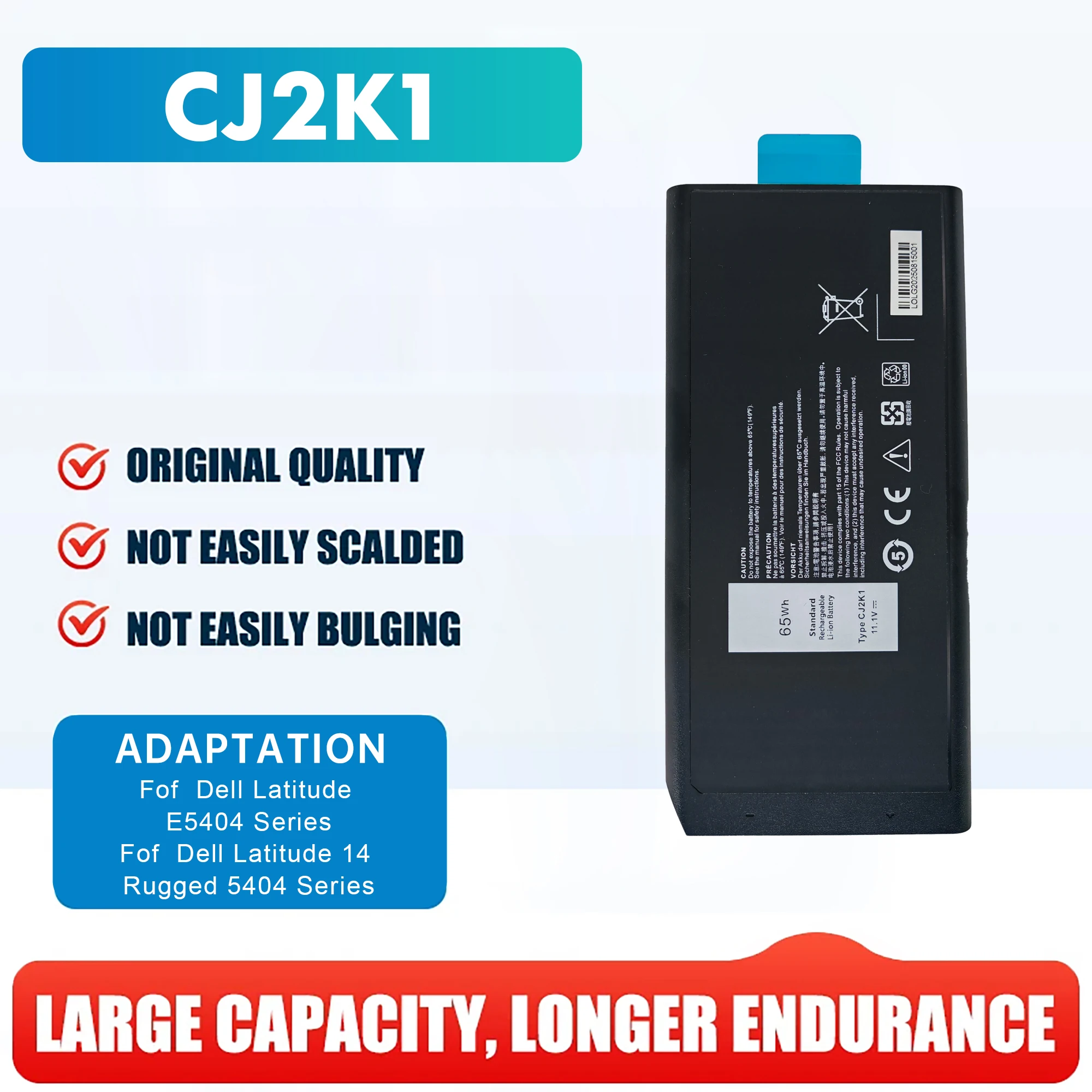 

НОВЫЙ 4XKN5 CJ2K1 X8VWF Замена аккумулятора для ноутбука Dell Latitude 14, прочный 5404 5414 E5404 Extreme 7404 7414 E7404 Series