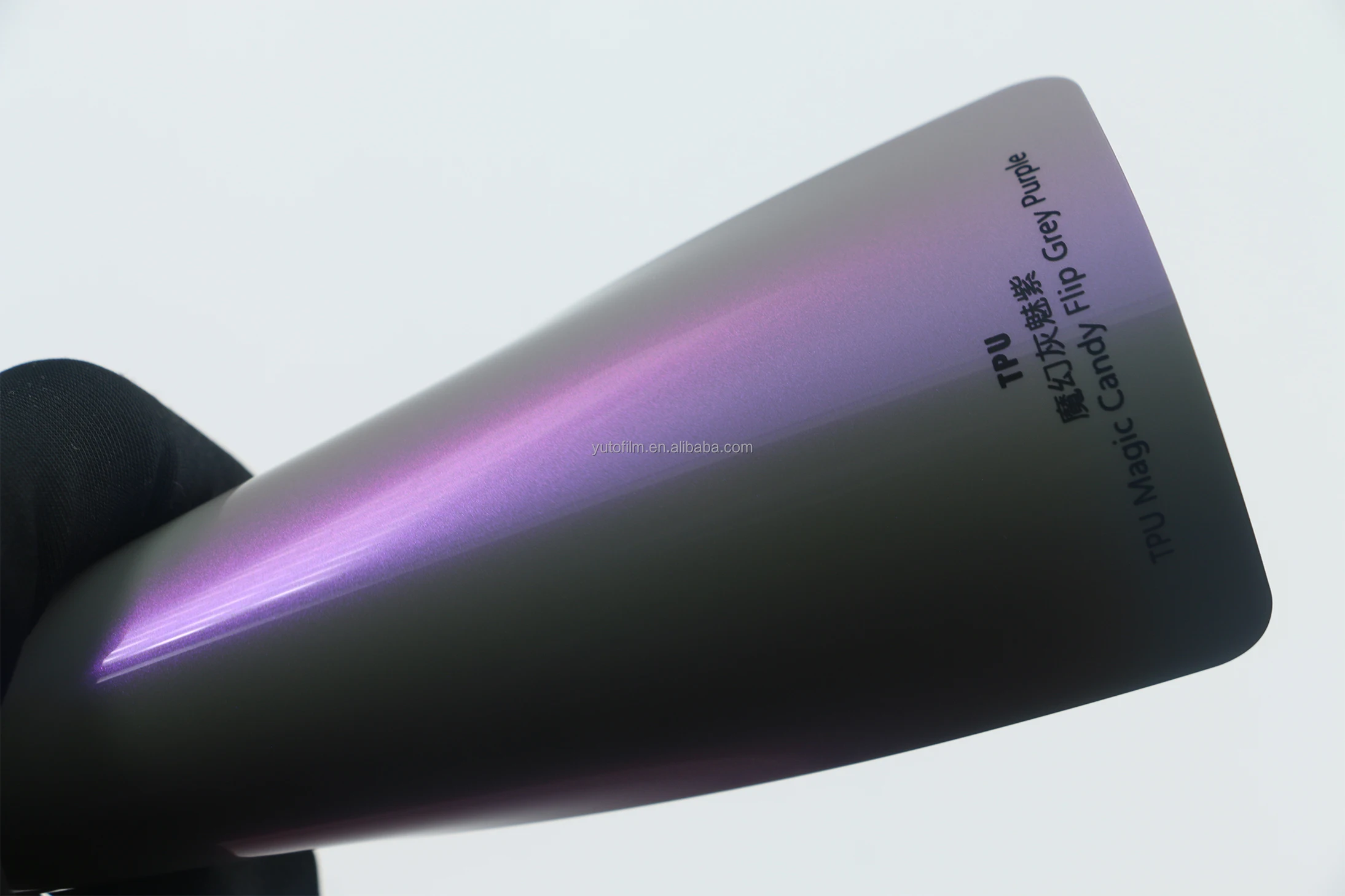 Wholesale High Quality Full Body Colored PPF Self Healing TPU Magic Candy Flip Grey Purple Change Film Wrap Vinyl Roll for Car