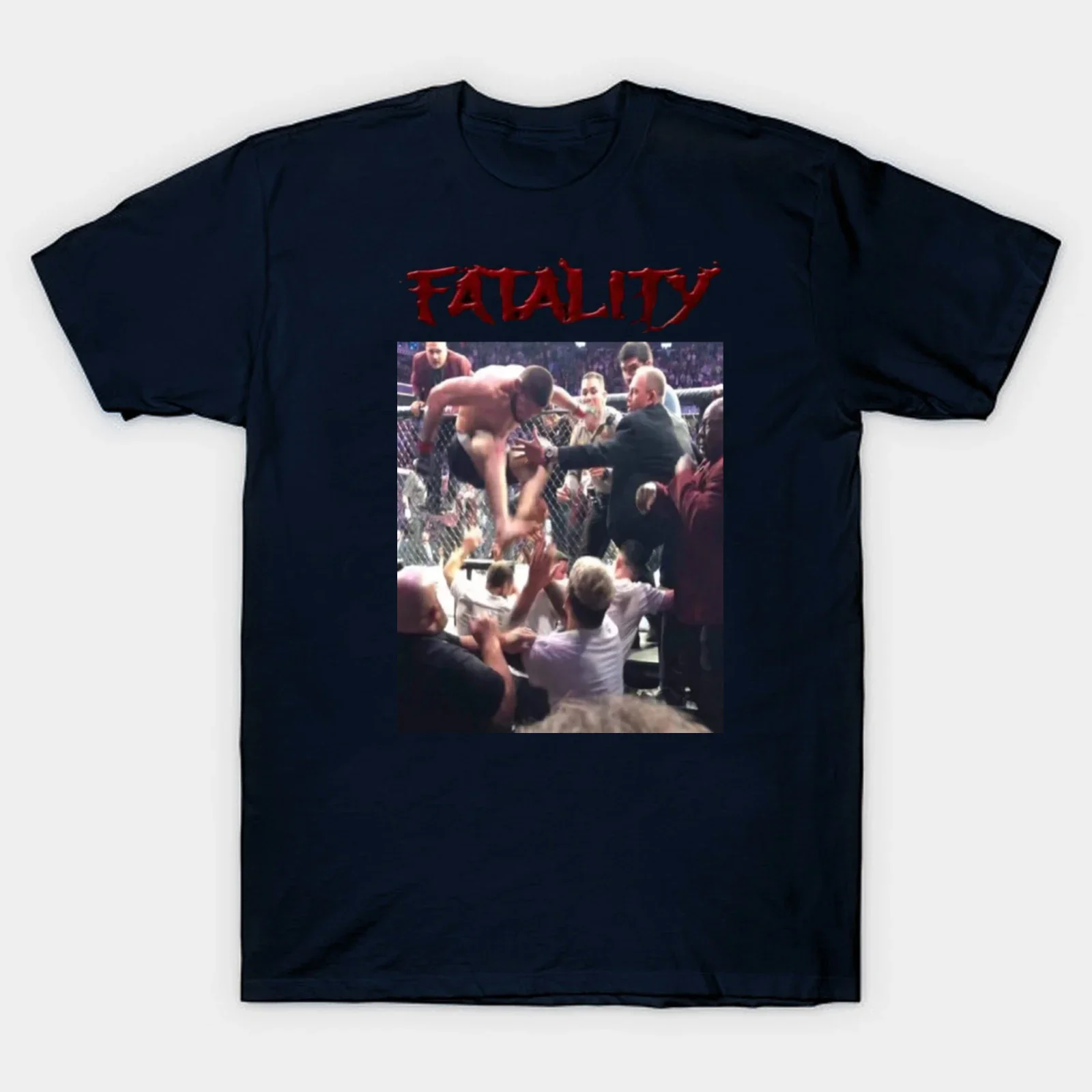 Khabib Nurmagomedov Fatality Dillon Danis T-Shirt. Summer Cotton Short Sleeve O-Neck Mens T Shirt New S-3XL