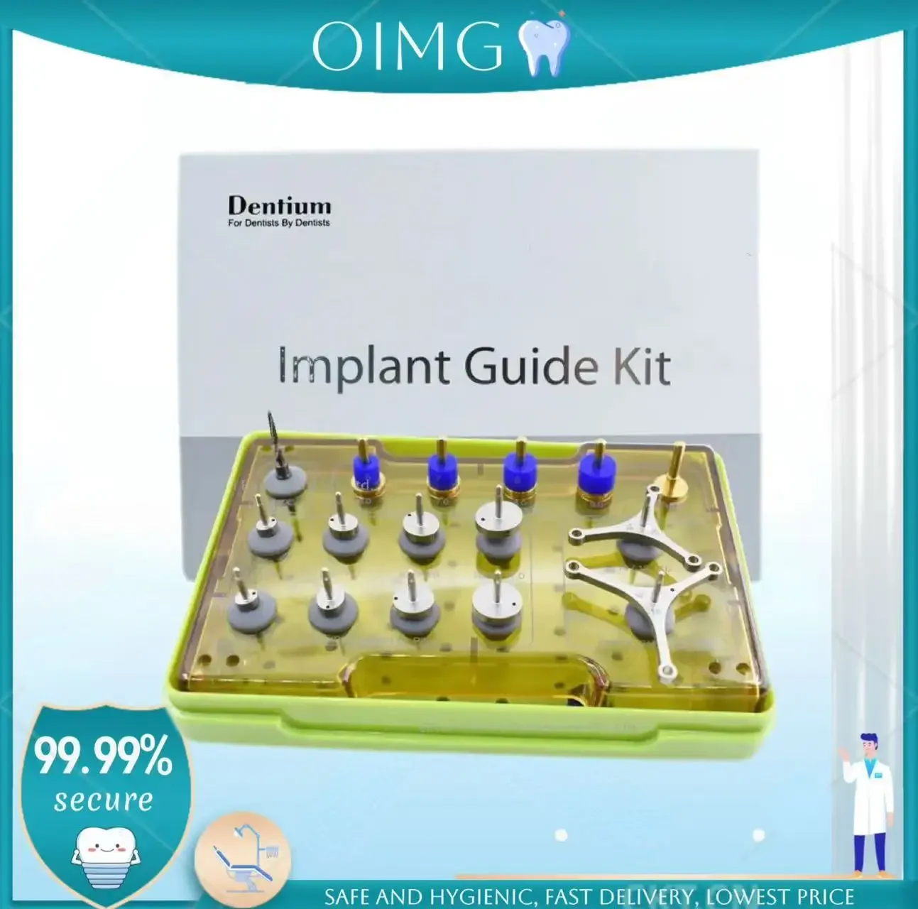 GreatLife Dent Dentium Guide Kit Dental Drill Implants Positioning Surgical Kit Implant Dentium Implant Guide Kit