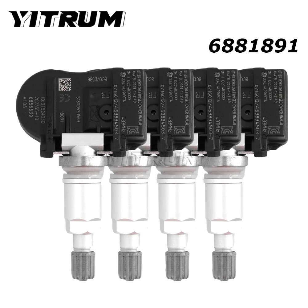 

YITRUM TPMS System 6881891 For BMW i3 i8 M2 M3 M4 X1 X2 X5 X6 Mini Paceman One Cooper Convertible Tire Pressure Sensor 707355-10