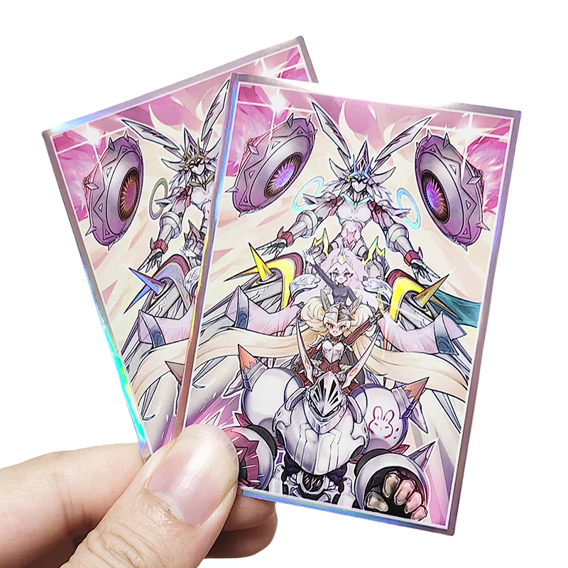 50 pz/set Yu Gi Oh Cards Sleeve scention Primera Trudea Anime Game versione normale colorato fai da te giocattolo carte regalo Cover protettiva