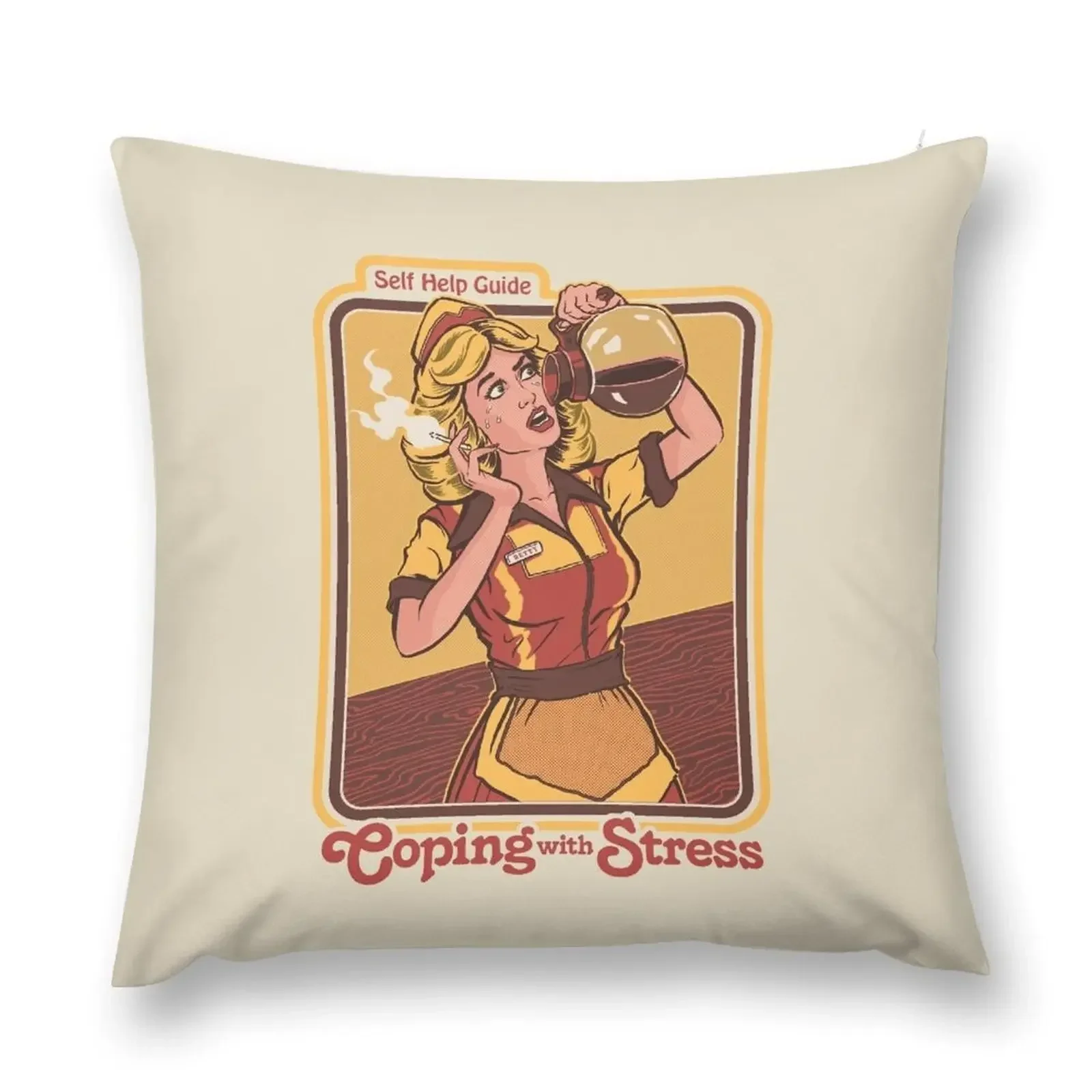 Coping With Stress Throw Pillow New year Cusions Cover pillow