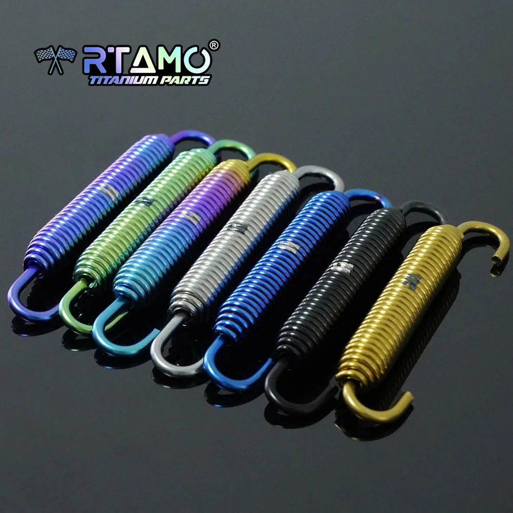 RTAMO Gr5 Feder aus Titanlegierung für Motorrad-Auspuffrohre, Verlängerungsfeder, Länge 80 mm – Detail 2