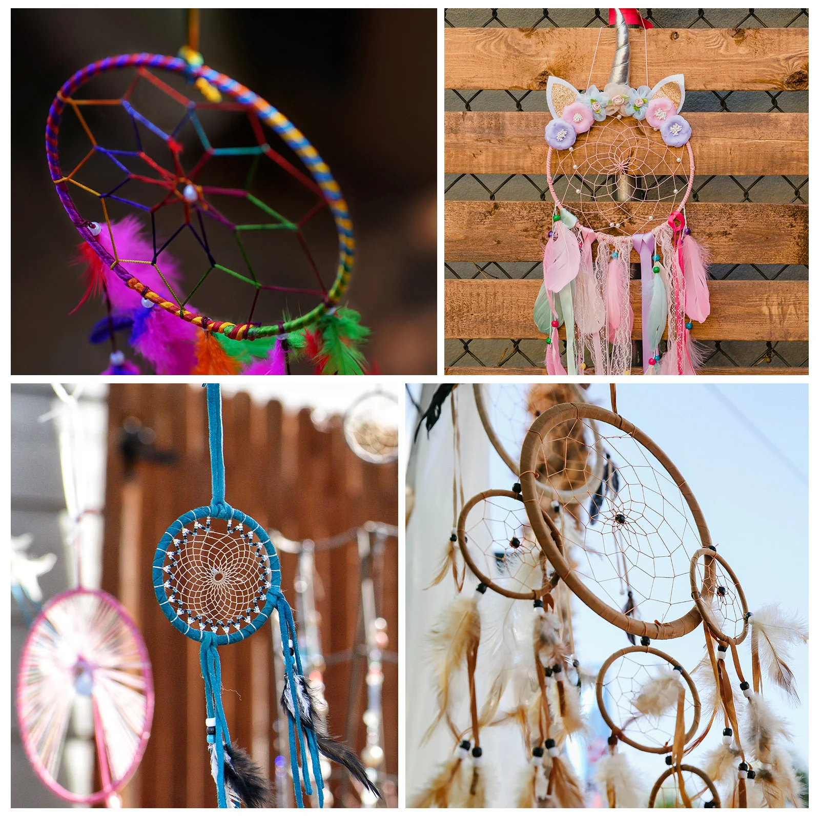 

10 Pcs Macrame Supplies Metal Ring Bohemia DIY Dreamcatcher Hoop Rings for Crafts The