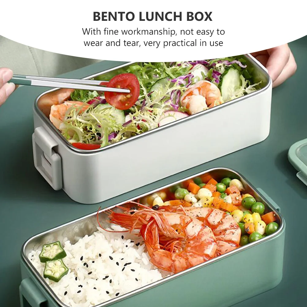Stainless Steel Lunch Box Lunchbox Storage Containers Japanese-style Adult Baby