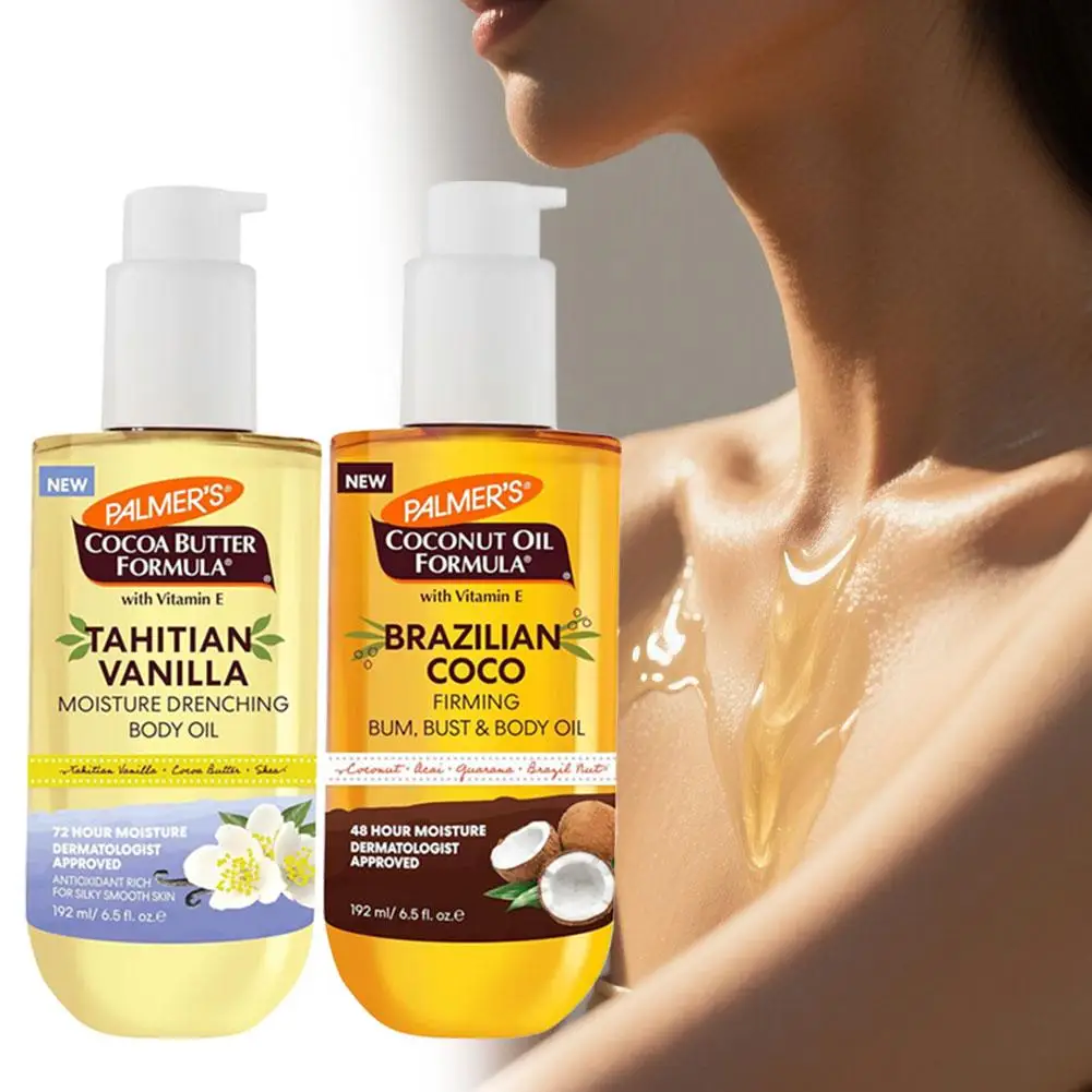 Palmer's Cocoa Butter Formula Tahitian Vanilla Body Oil 72h Moisture Vitamin E Shea Butter Antioxidant Repair For Silky Smooth