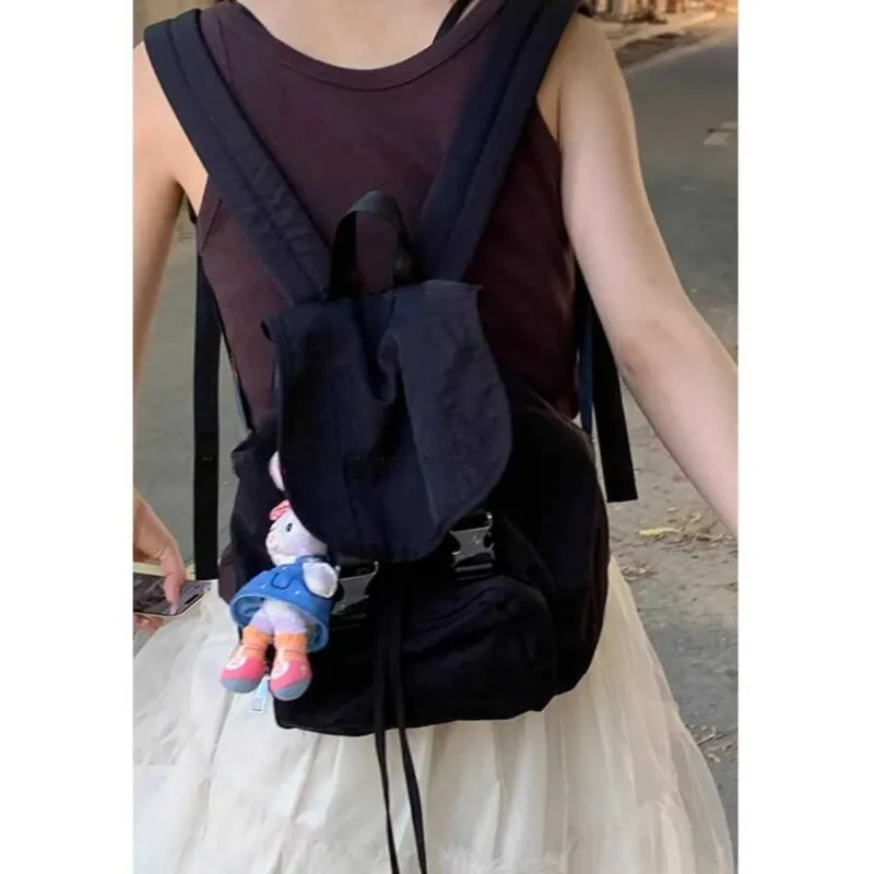 2025 Nieuwe Ins Sle Japans ontwerp Damesrugzak Casual reizen Student Boekentas Trendy schoudertas Nylon materiaal Waterdicht