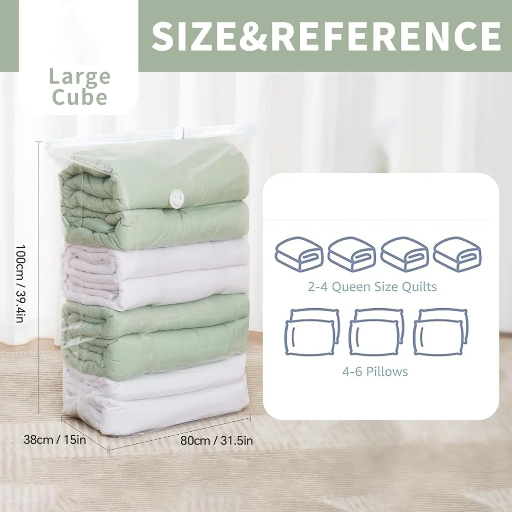 Fotografia 3: 31x40x15 Polegada grandes sacos de armazenamento a vácuo sacos de vedação a vácuo roupas cobertor cama espaço saver vacina selado sacos de armazenamento a vácuo