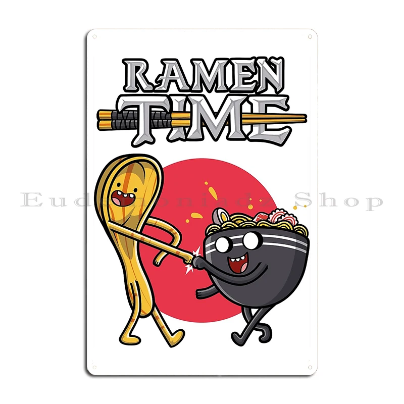 Time For Some Pad Thai  Ramen Time Thai Street Food Papaya Salad Japanese Yakisoba Som Tum Metal Club Wall Decor Tin Sign Poster