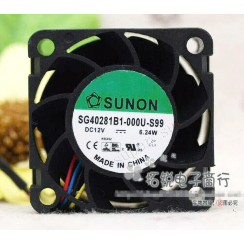 

S+ SUNON SG40281B1-000U-S99 cooling fan DC12V 6.24W 4028 4CM