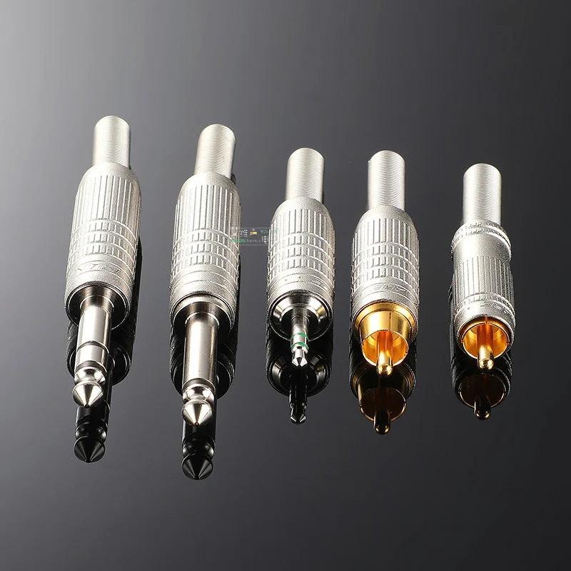 F-Series Professional Audio Patch Cable 3.5mm RCA 6.35mm Jack Hi-Fi Stereo for Home Theater DJ Mixer Music Recording Broadcast