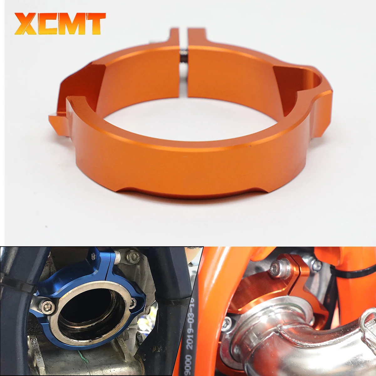 

CNC Motorcycle Exhaust Flange Guard Tip Muffler Pipe Clamp For KTM XC XCW SX EXC TPI 250 300 2017-2022 For Husqvarna TE TC TX