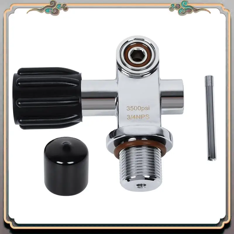 

Durable 5000Psi 3/4-14NPS G3/4 High Pressure Scuba Diving Tank Valve Cylinder Reducing Valve For YOKE/DIN