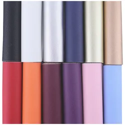 Thick Solid Plain Smooth Faux Leather Fabric For Handbag Decoration Craft Textile DIY Sewing PC080