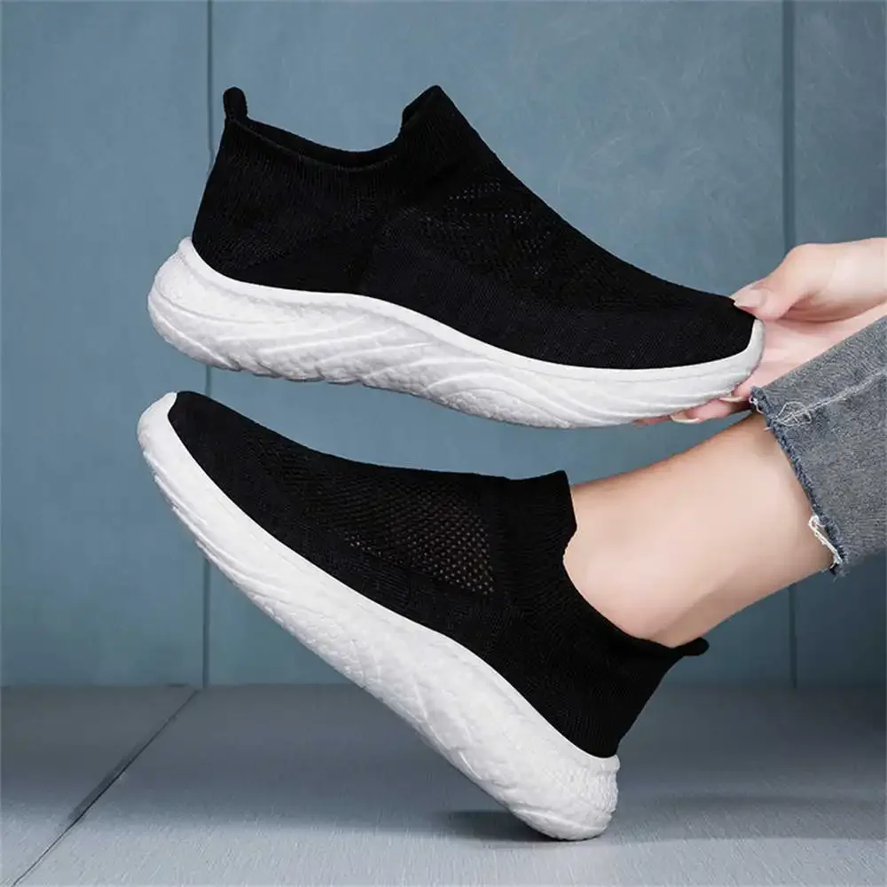 Super Big Size Knitting Womans Shoes Shoes Shoes Flat Sneakers Boty Panske Sport Specials Unusual Footwears Retro Loafers